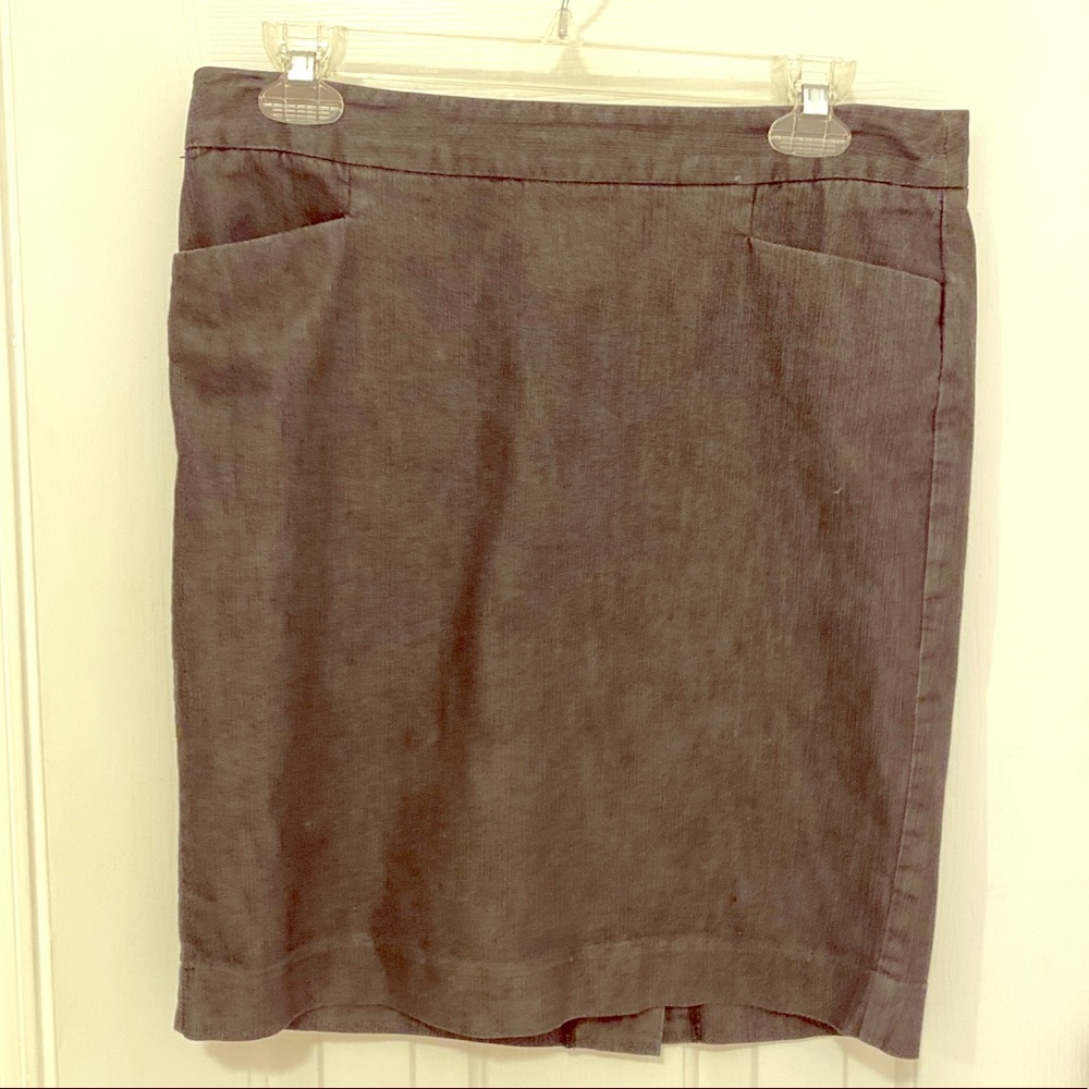 Express Grey Pencil Skirt